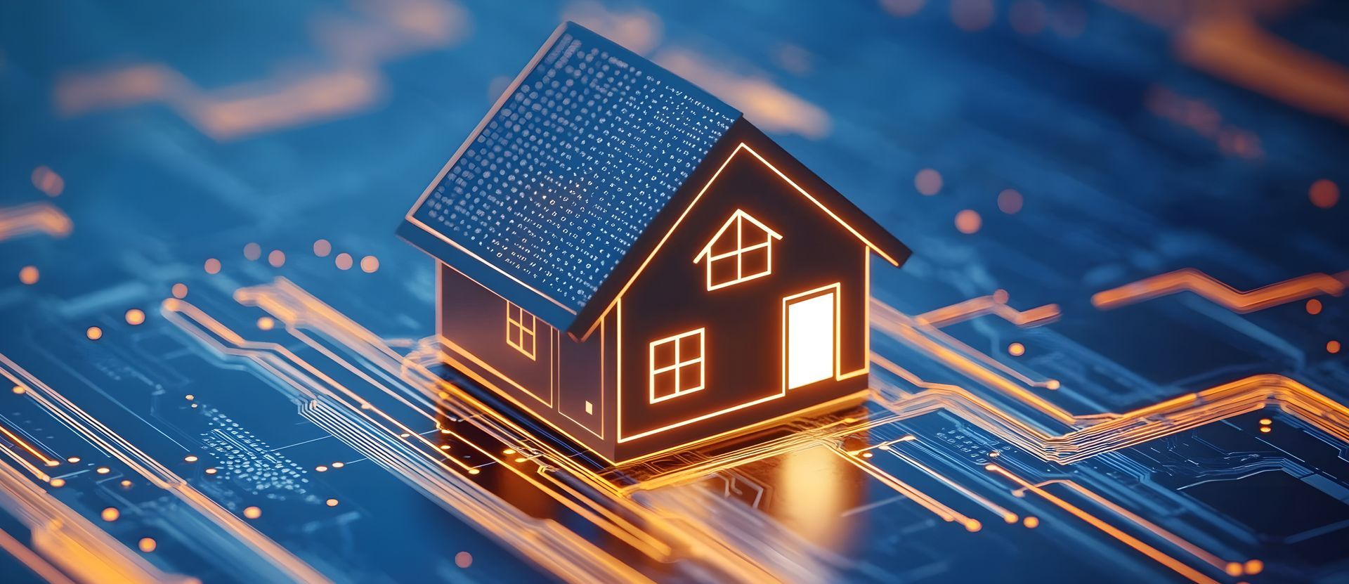 Baustelle mit freiliegenden Metallrohren und Elektroleitungen, die an Wänden und Decken entlang verlaufen.