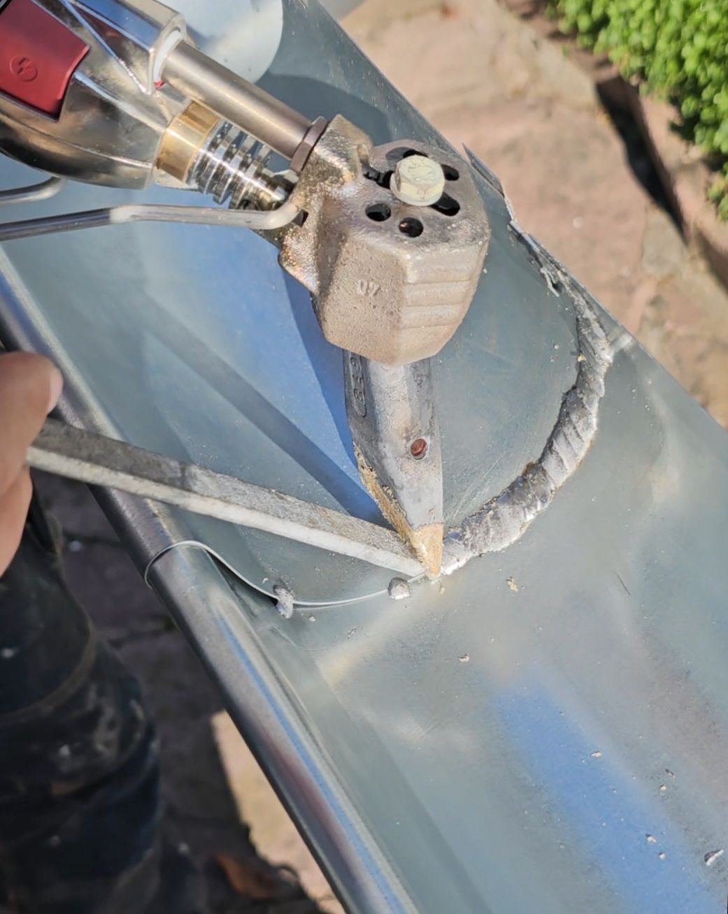 Mise en place de zinguerie