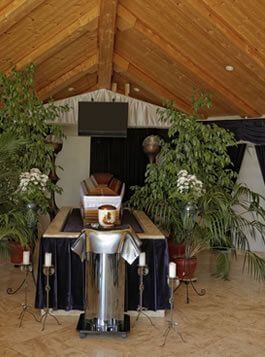 Una habitación llena de muchas plantas y velas.