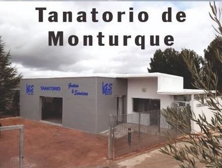 Una foto de un edificio que dice tanatorio de monturque