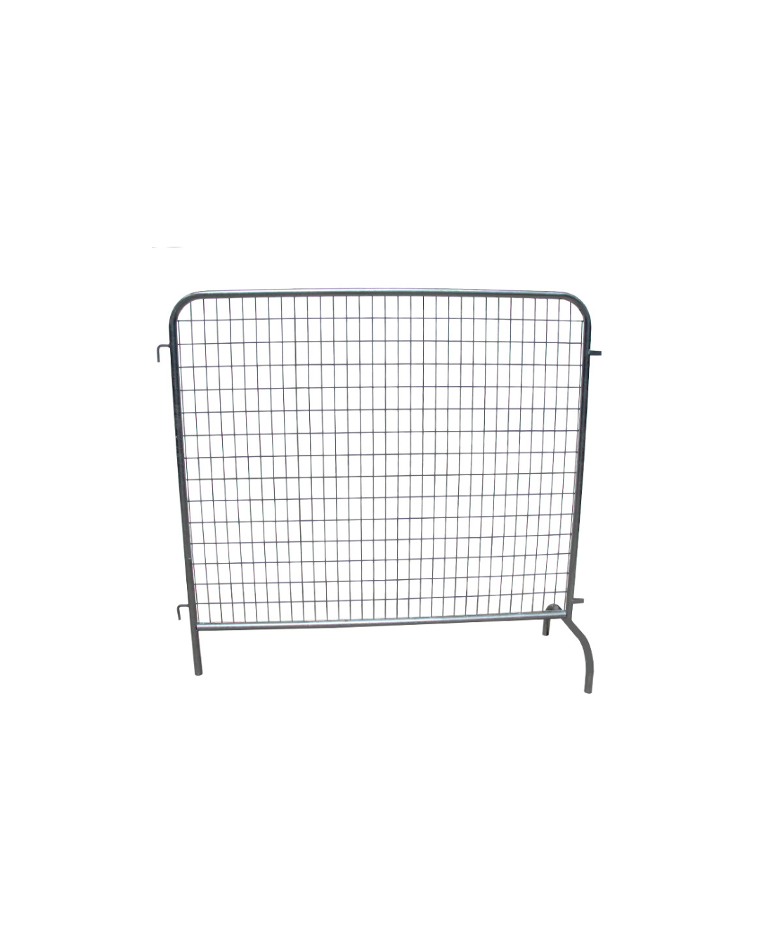 Barrera metálica de control de multitudes.