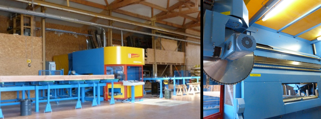 Montage d'équipement pour la découpe du bois