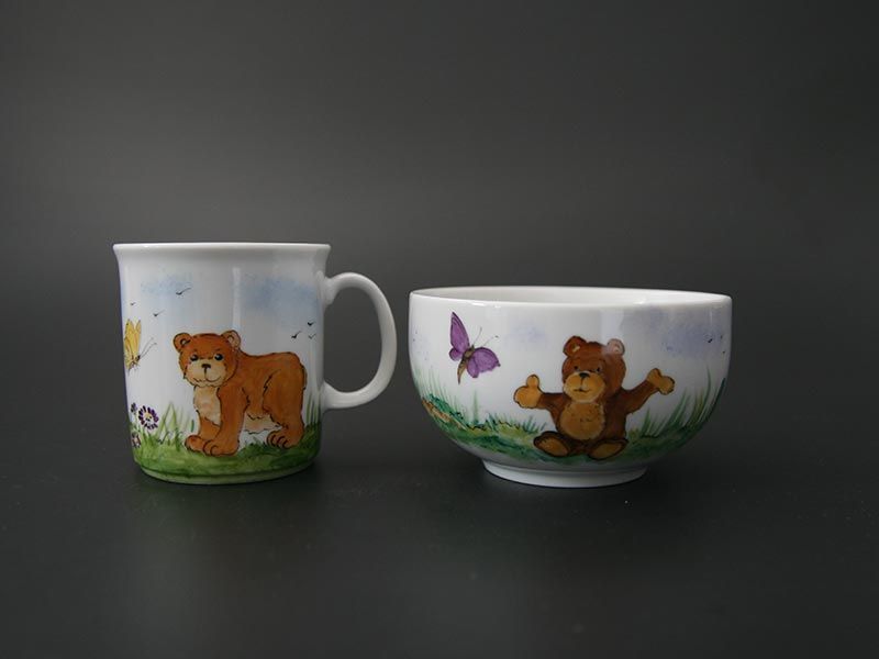 Kindertasse-und-Müslischale