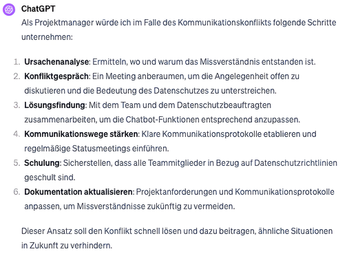Konflikte lösen mit ChatGPT