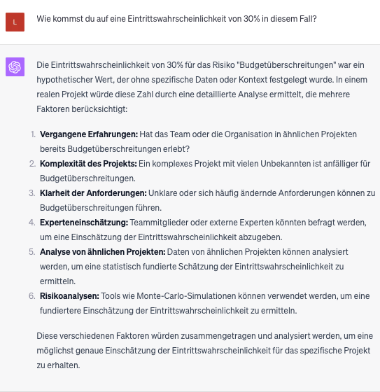 Erklärung Eintrittswahrscheinlichkeit