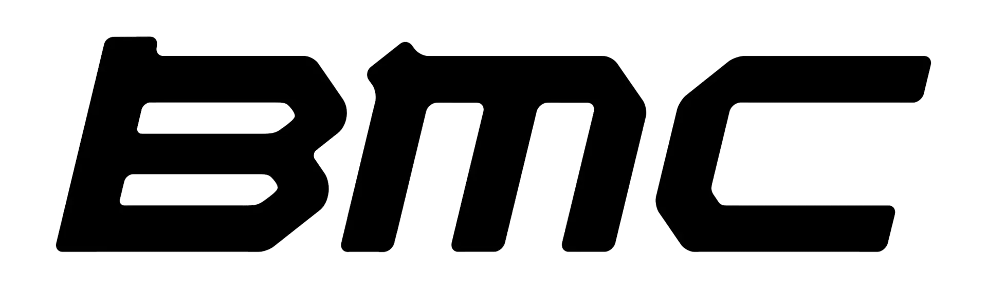 El logotipo de BMC es en blanco y negro sobre un fondo blanco.