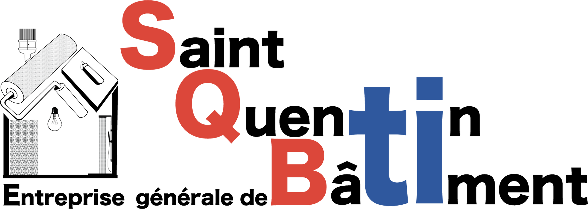Vers l'accueil. Logo de l'entreprise Saint Quentin Bâtiment.