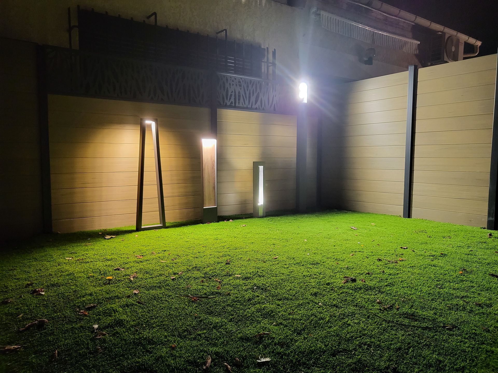 Pose d'éclairage extérieur