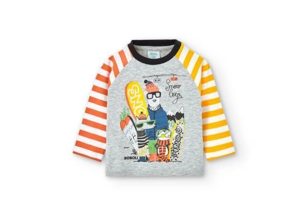 pull rayé et imprimé pour enfants