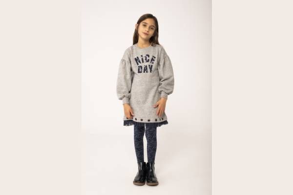 robe grise pour filles