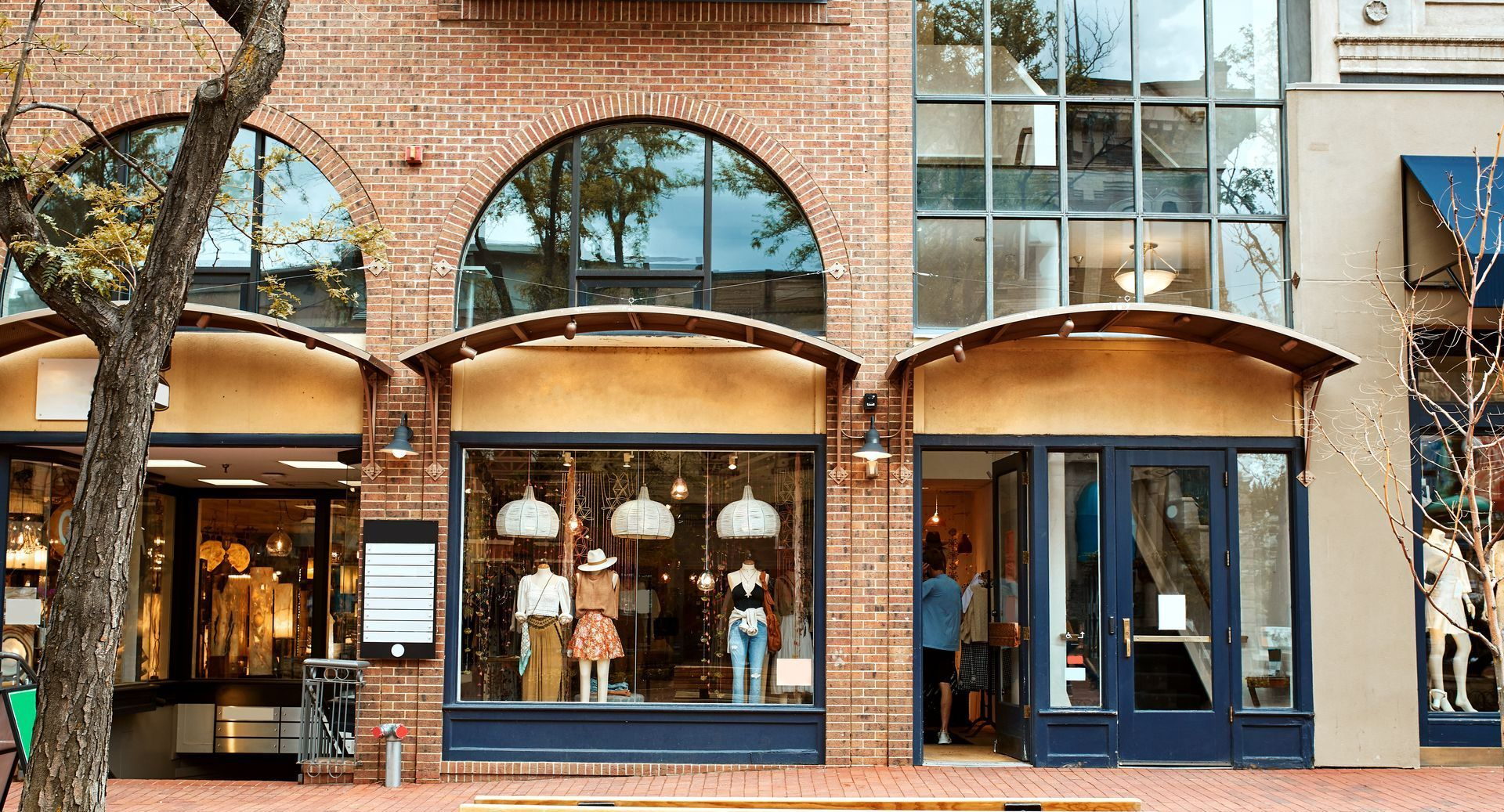 Vitrine d'un magasin de vêtements