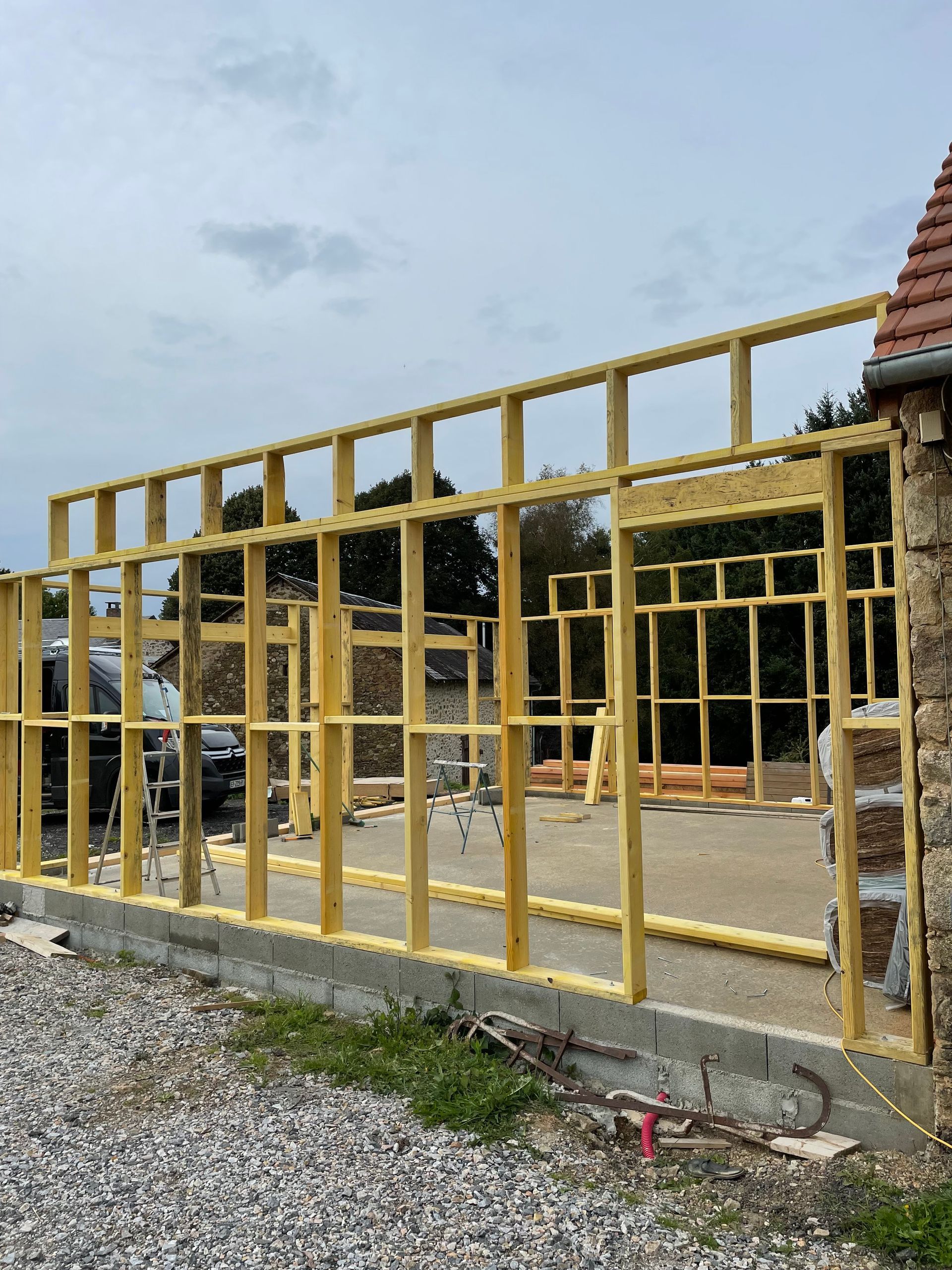 Ossature en bois - charpente