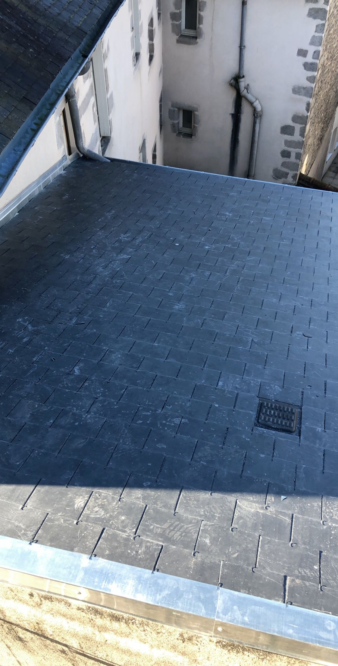 Pose d'ardoises couverture