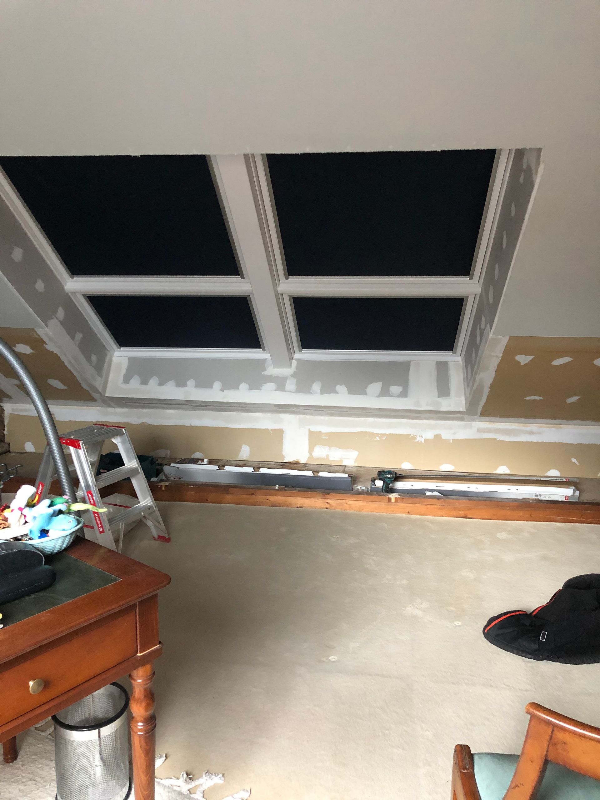 Pose d'une fenêtre de toit