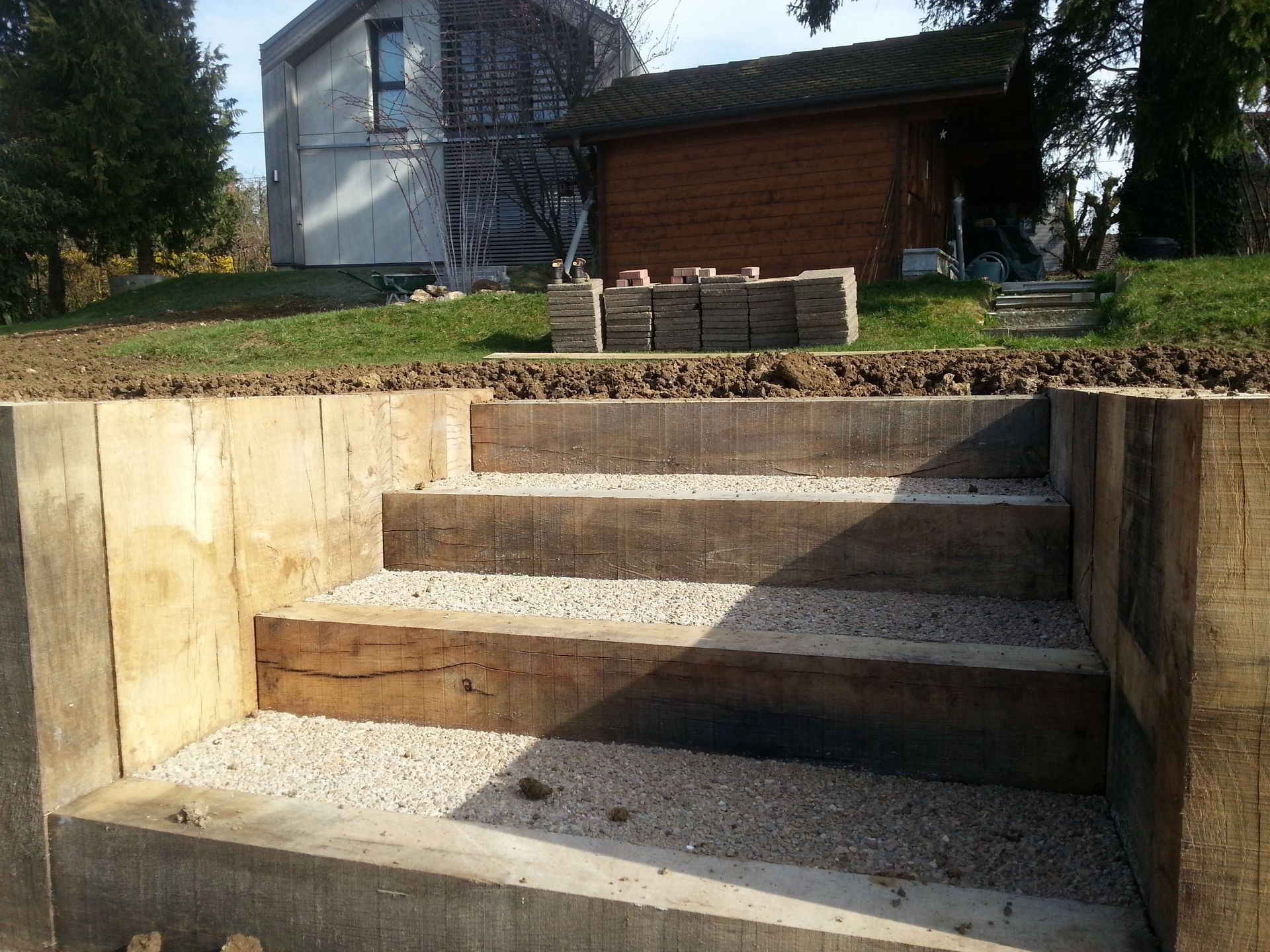 Photo d'escalier réalisée par Les Jardins d'Adam