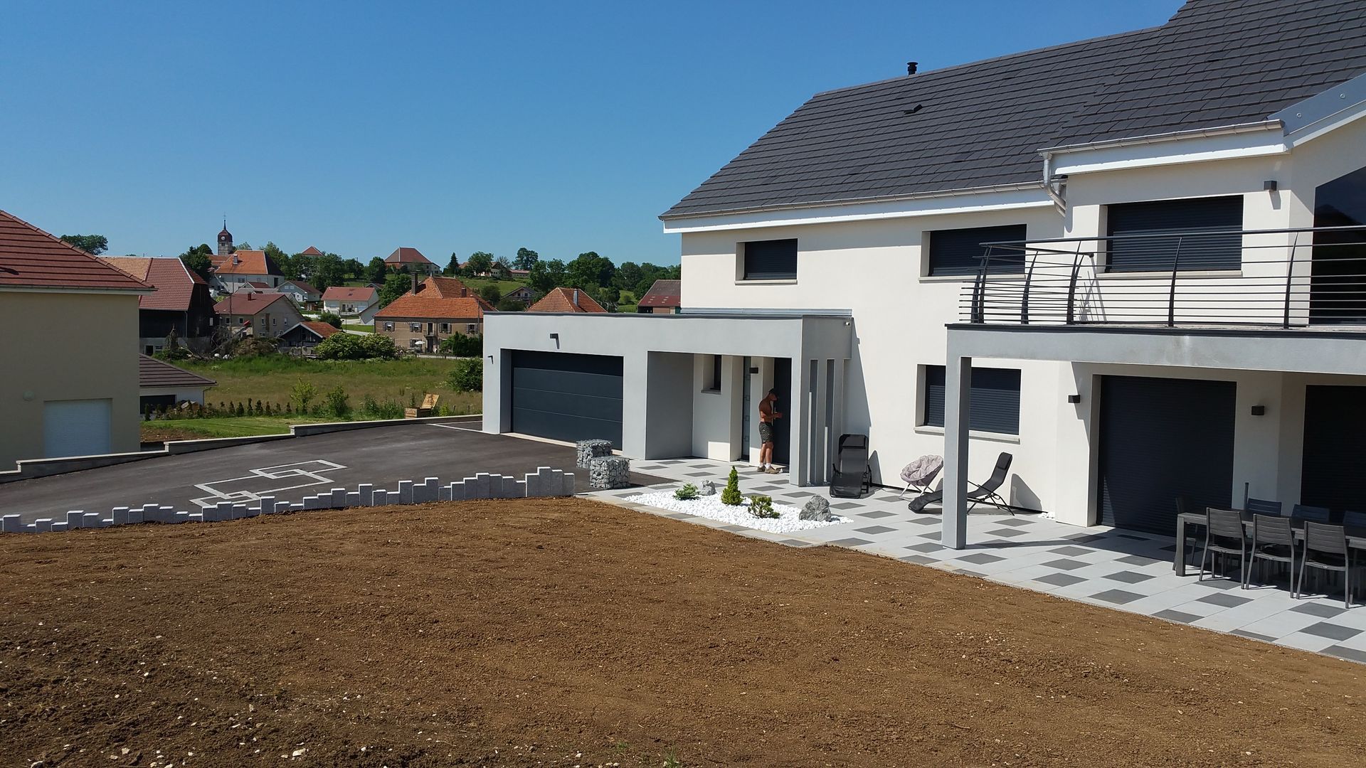 Photo d'une terrasse rénovée