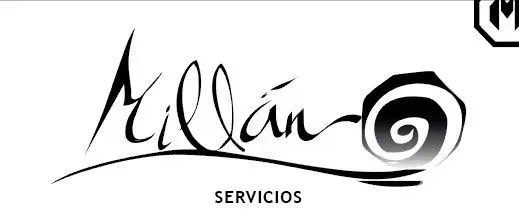 Un logotipo en blanco y negro para una empresa llamada servicios.