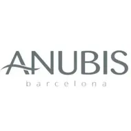 El logotipo de Anubis Barcelona está sobre un fondo blanco.