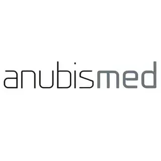 El logotipo de Anubis está sobre un fondo blanco.