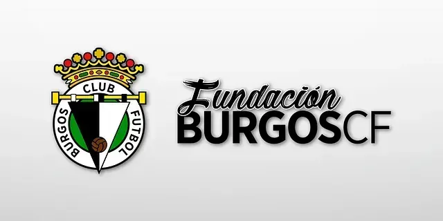 El logotipo de la Fundación Burgos CF está sobre un fondo blanco.