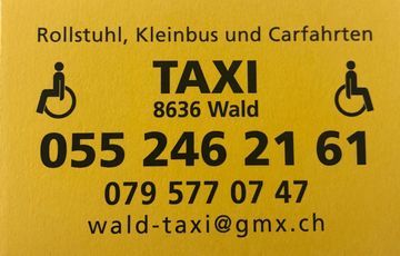 Cartransport - Wald ZH - Wald Taxi