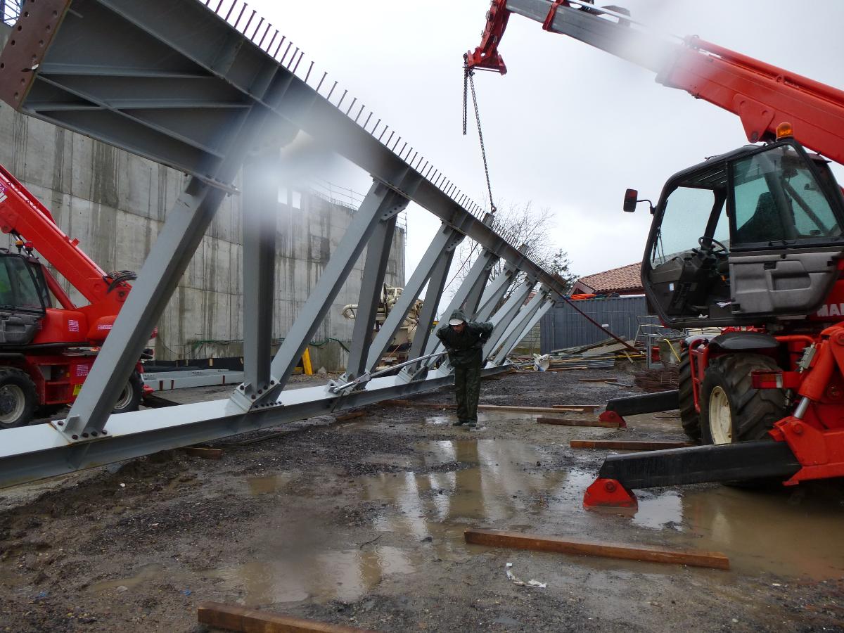 Levage de structure théâtre d'Anglet Quintaou
