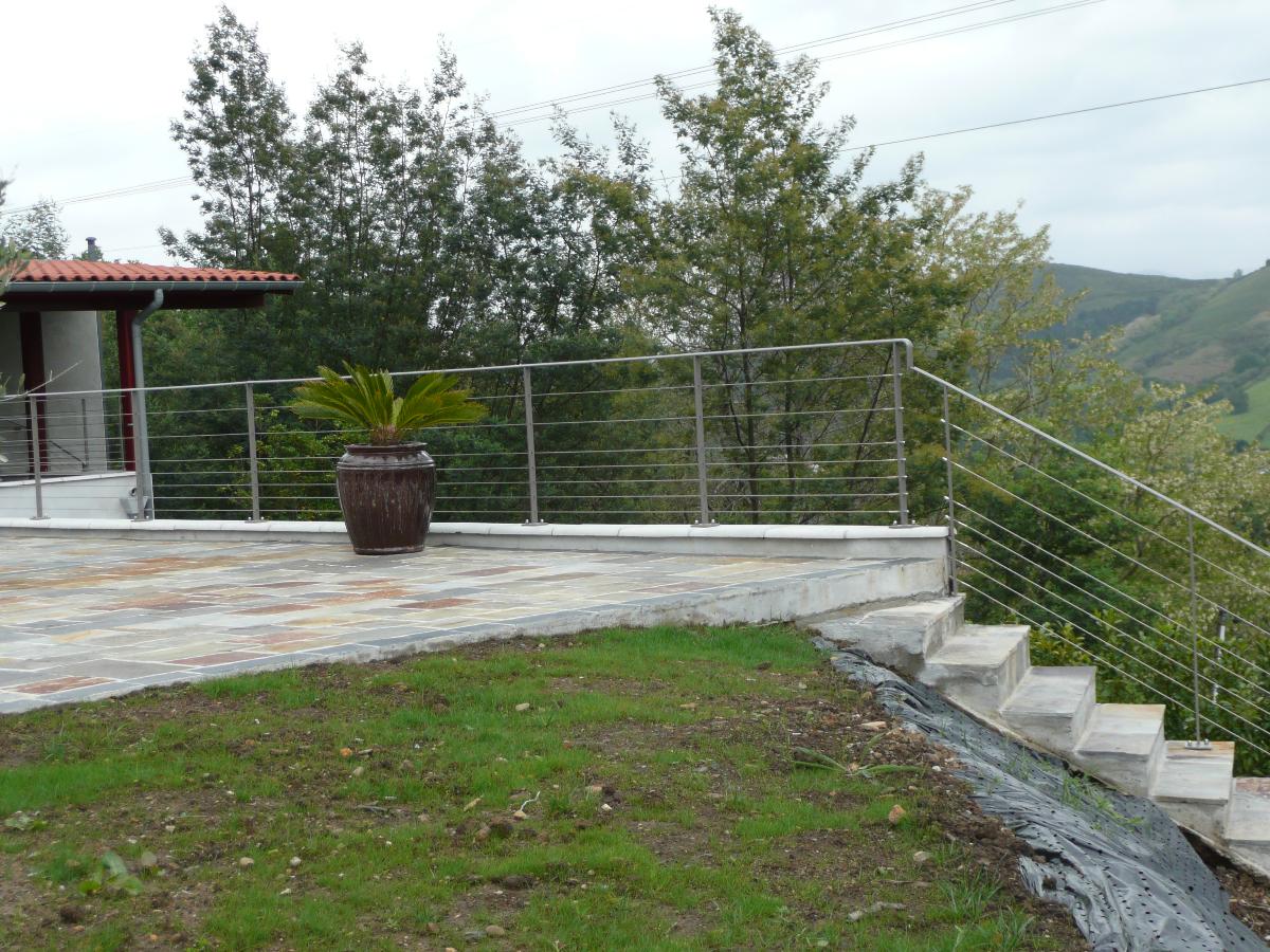 Garde corps terrasse et escalier