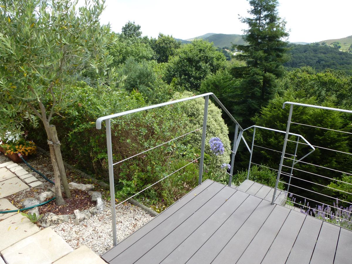 Protection de terrasse structure métallique