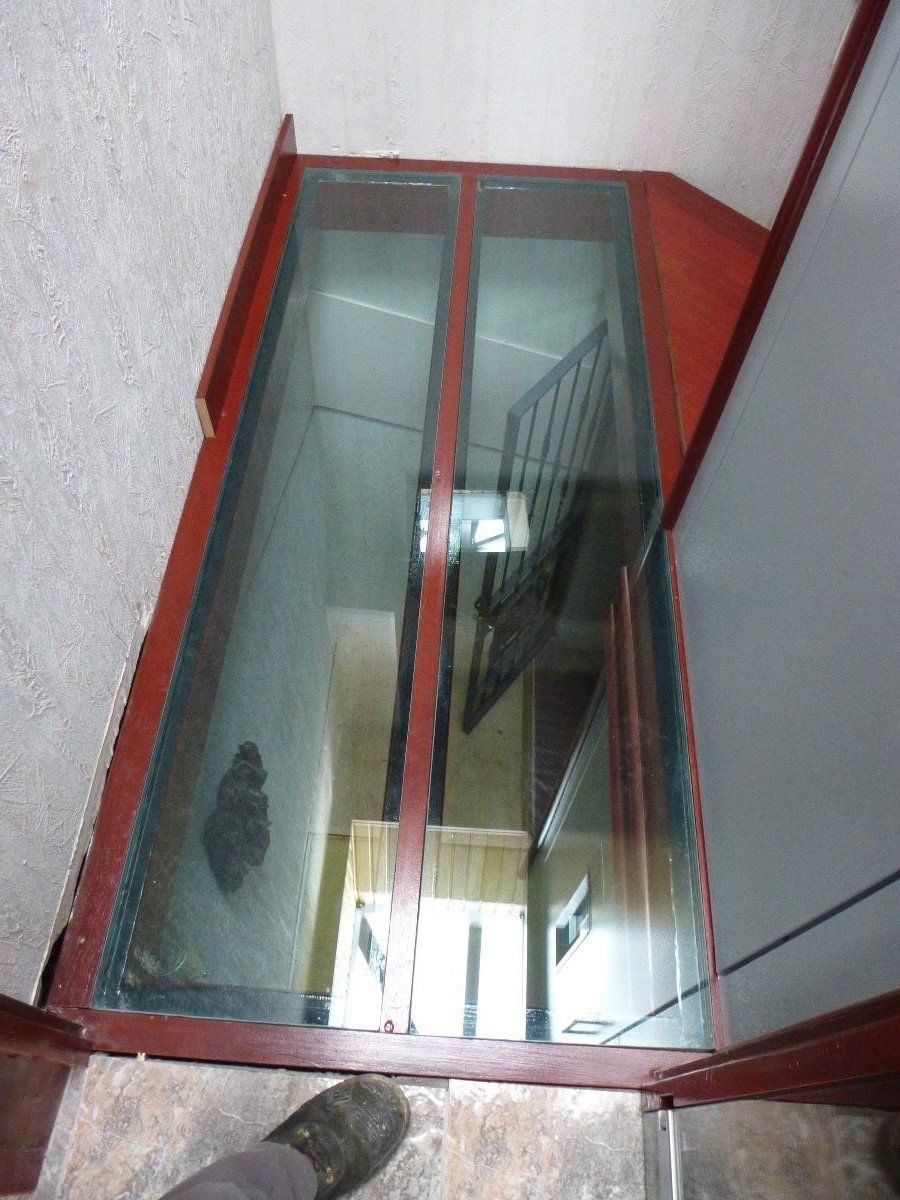 Fer Équipe à Ascain, pallier en verre