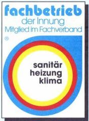 Fachbetrieb der Innung – Mitglied im Fachverband Sanitär, Heizung & Klima | Siegel-Logo