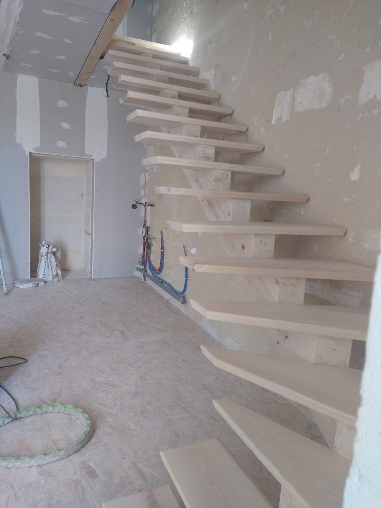 Escalier marche flottante