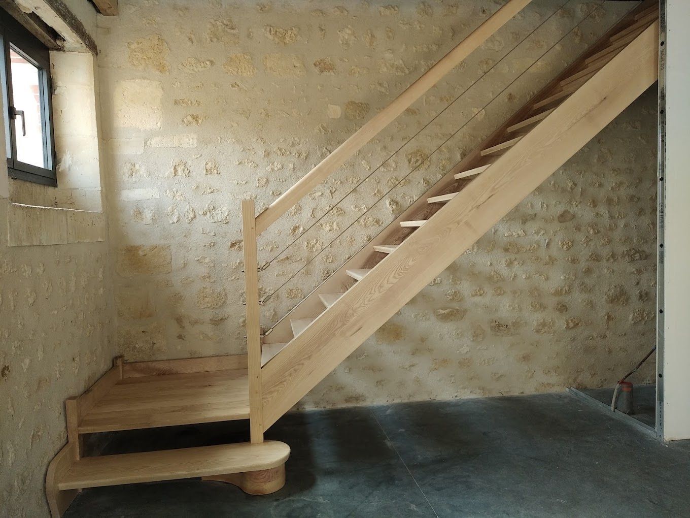 Escalier quart de tour