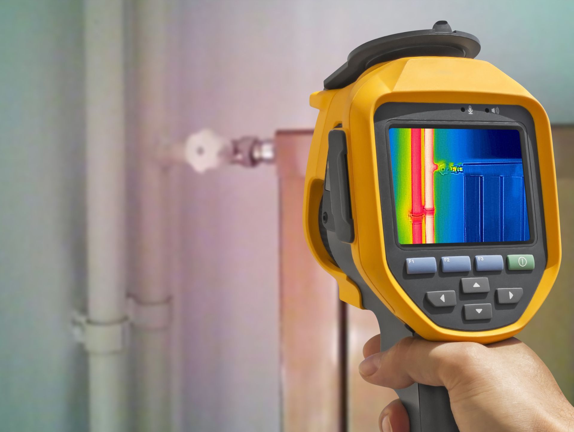 Caméra infrarouge pour détecter des fuites