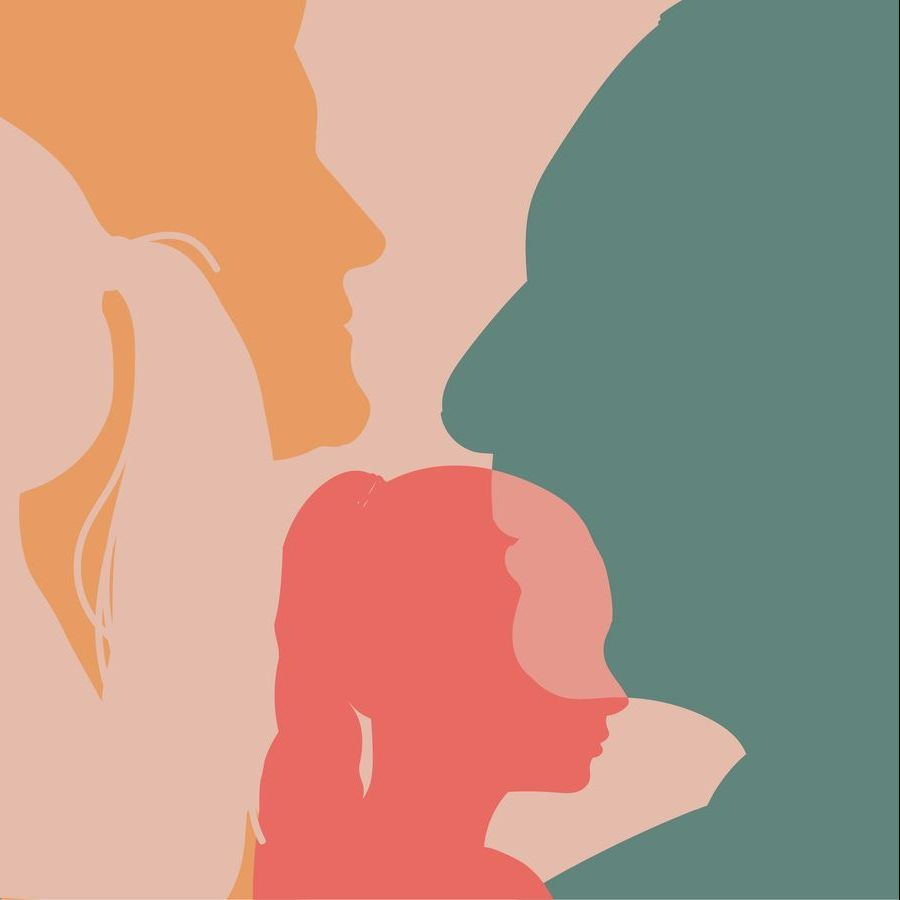 Illustration de profils découpés