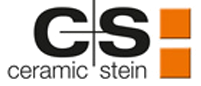 Das Logo für den CS-Keramikkrug ist schwarz und orange.