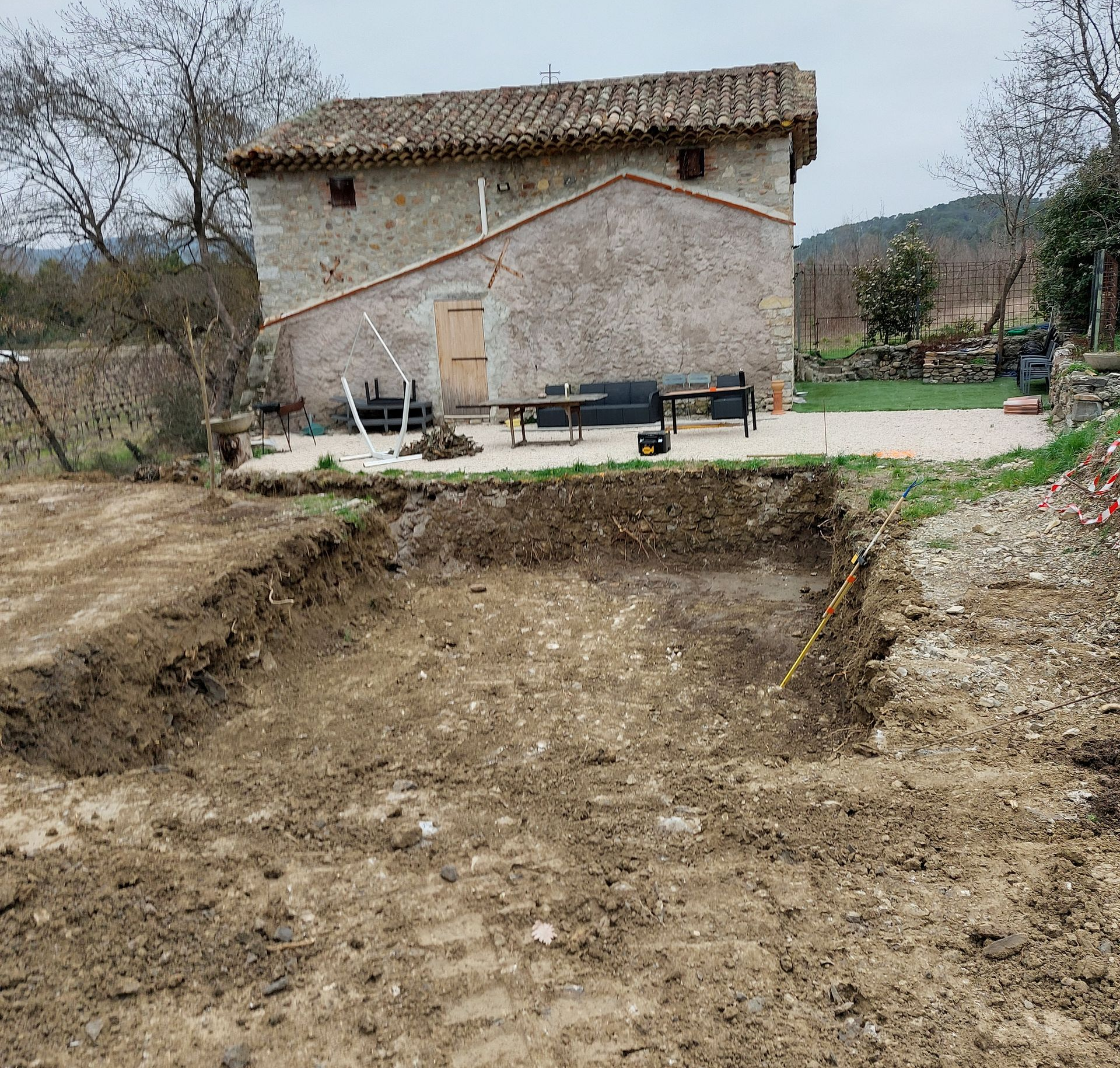 Décaissement du sol