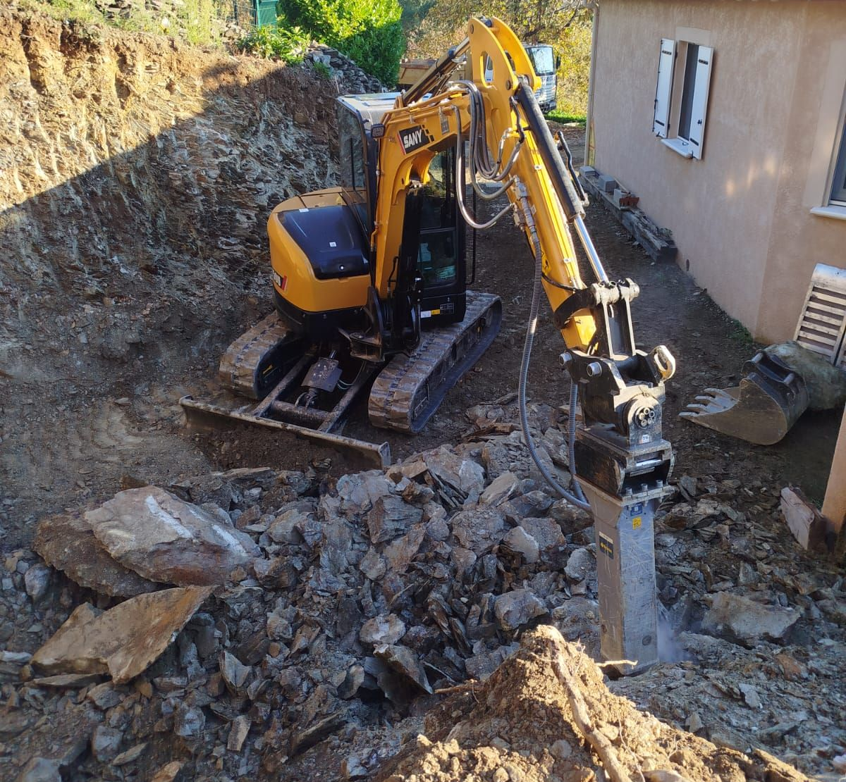 Travaux de démolition