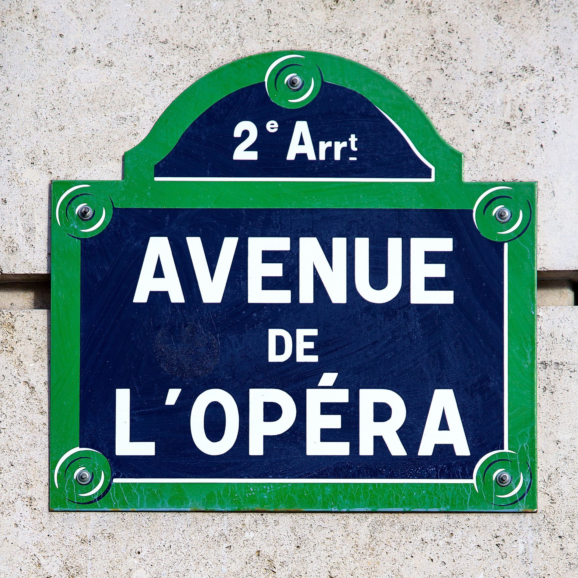 Le panneau d'une avenue