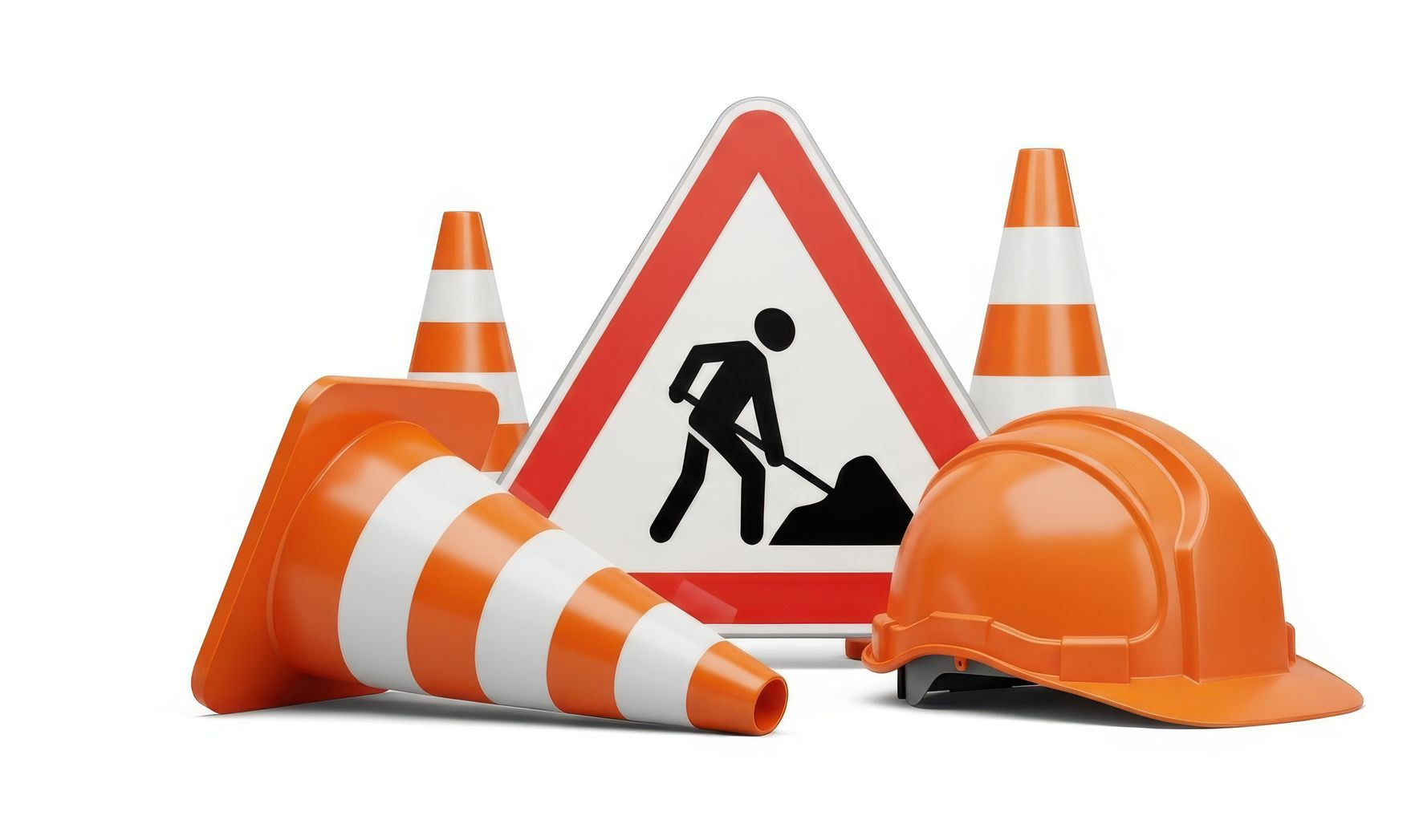 Des panneaux de travaux