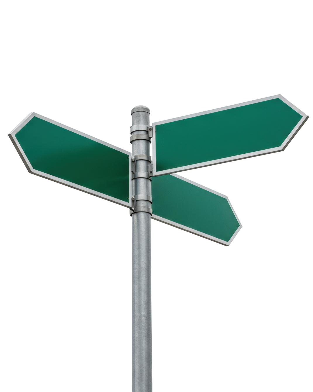 Un panneau de signalisation vert