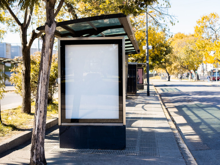 Un arrêt de bus