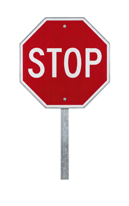 Un panneau STOP