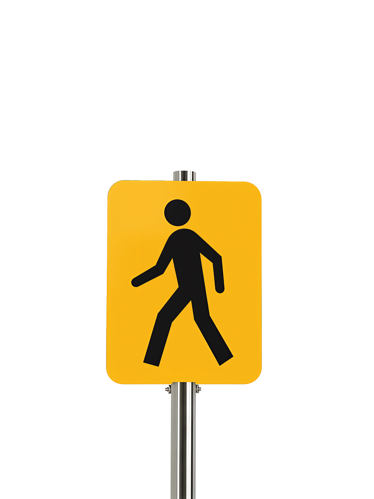 Panneau de signalisation de zone piètonne