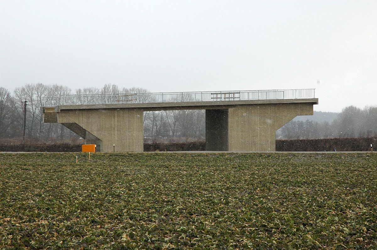 Brücke, die von Ansgar Gemsjäger vermessen wurde