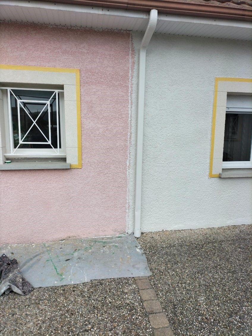 Maison après ravalement de façade et peinture