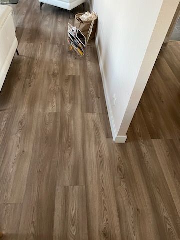 Parquet en bois brun