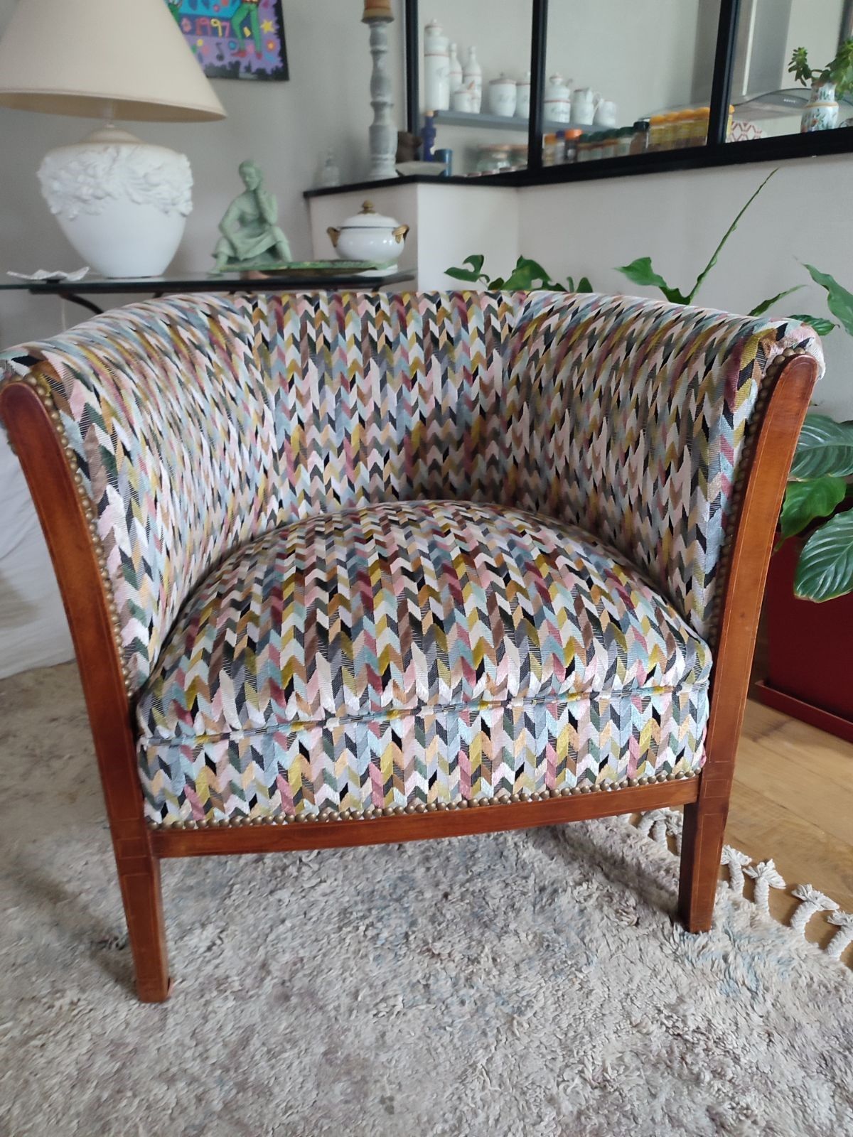 Fauteuil à motif 