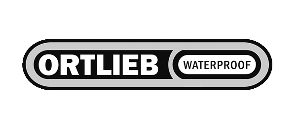 Ein weiß-schwarzes Logo mit dem Text 