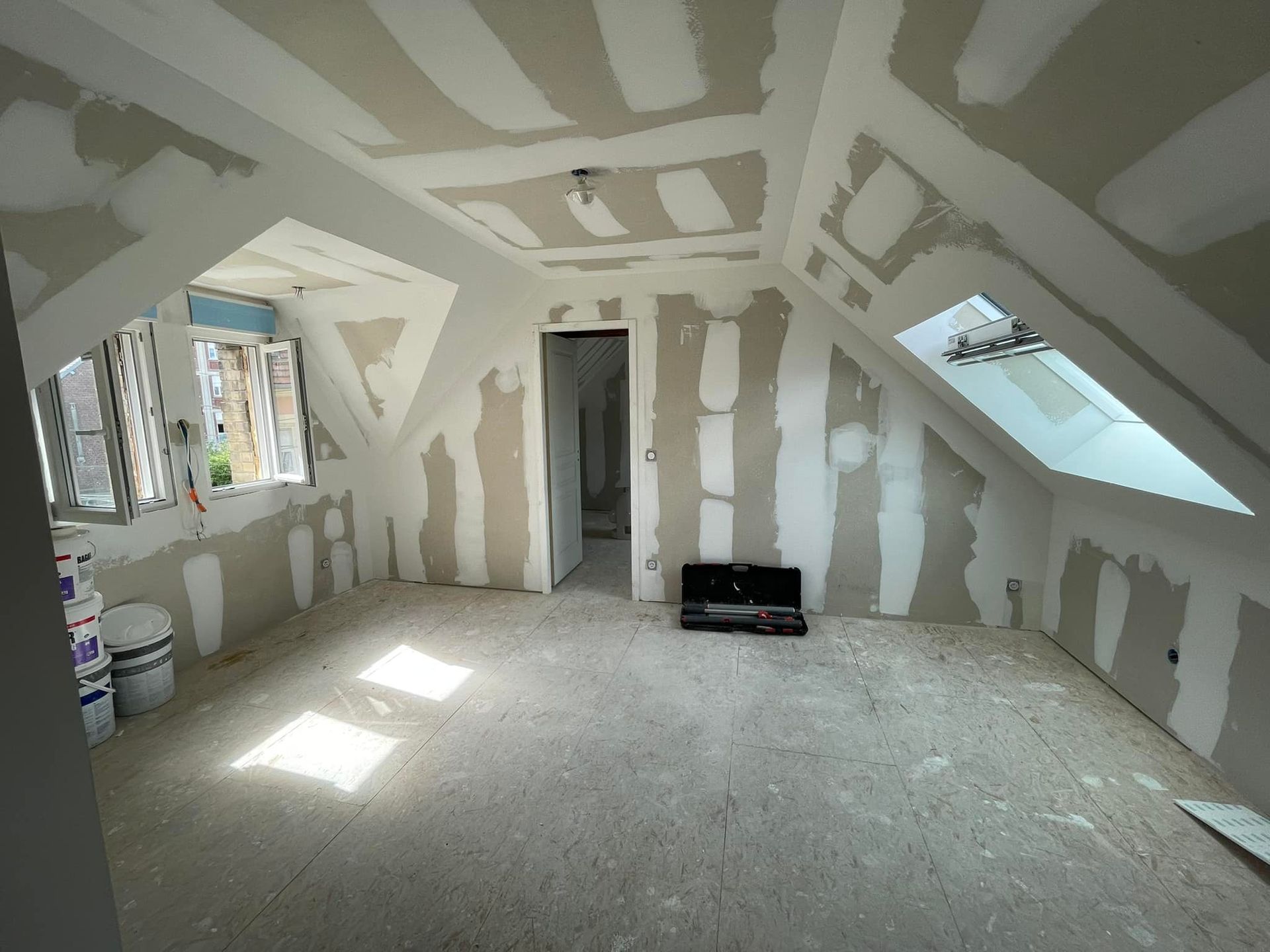 Création de cloison en plaques de plâtre