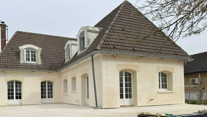 Une façade de maison rénovée